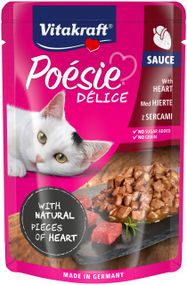 Вологий корм із серцем для котів Vitakraft Poesie Delice Heart, 85 гр