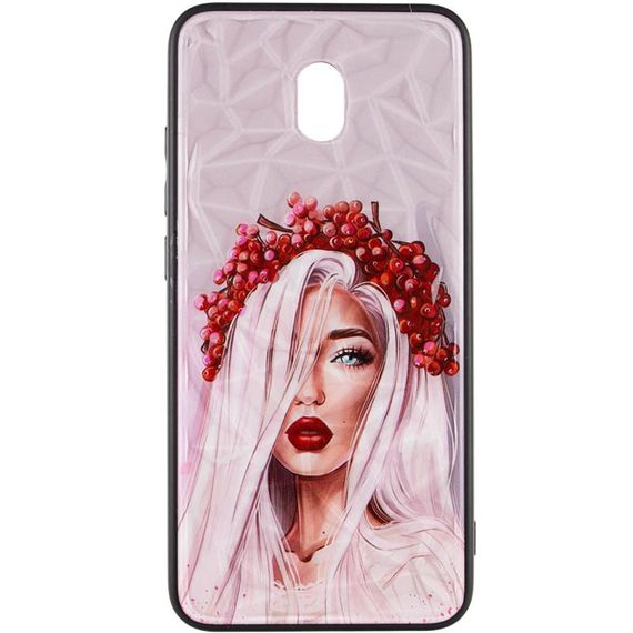 TPU+PC чохол Prisma Ladies для Xiaomi Redmi 8a Ukrainian Girl | Зображення 1