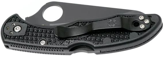 Ніж Spyderco Salt 2 Black Blade H-1 Serrated FRN Black | Зображення 2