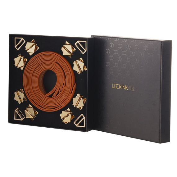 Набір із 8 ременів для зв'язування LOCKINK 8-Bondage-Straps Restraint Set - Brown | Зображення 1