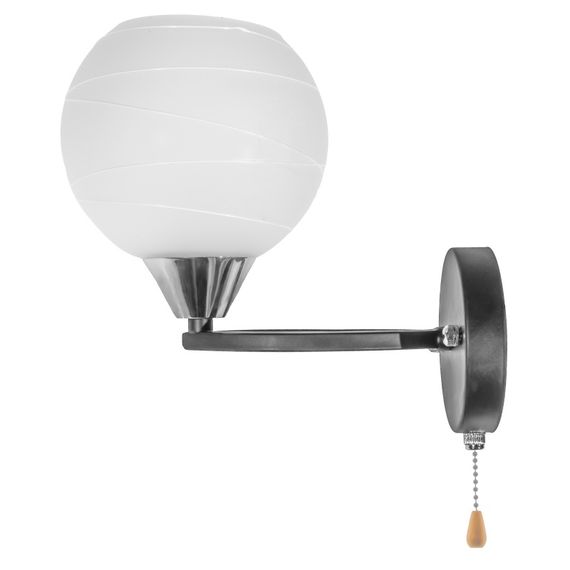 Бра настенное накладное шар LK-605W/1 E27 BK | Зображення 4