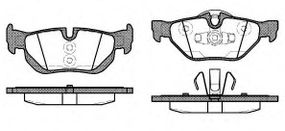 Колодка гальм. диск. BMW 1 series (E87)(E82)(E88)(0904-) задн. (вир-во REMSA) REMSA 114510 на BMW 1 (E81)