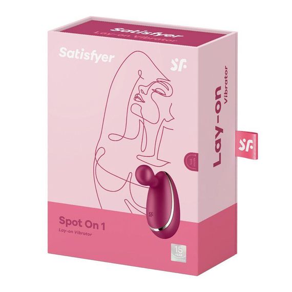 Вібратор для зовнішньої стимуляції Satisfyer Spot On 1 Berry, гнучкий відросток Sex Aura | Зображення 4