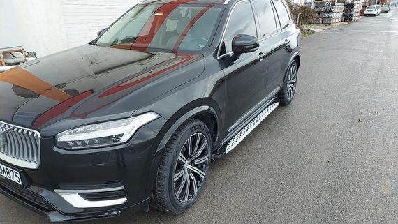 Боковые пороги Shining (2 шт., алюминий) для Volvo XC90 2015- гг | Зображення 9