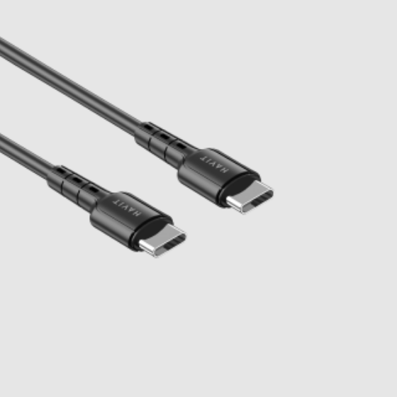 Кабель USB PD Type-C/Type-C Havit HV-CB6235 3,0A 1м чорний | Зображення 1