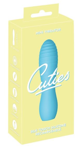 Міні-вібратор із рельєфом You2Toys Cuties 3, блакитний Sex Aura