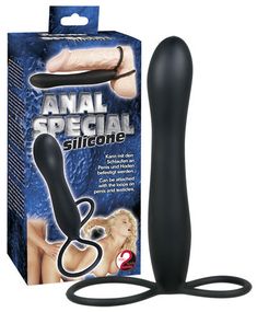 Страпон - Anal Special Silicone Black Sex Aura