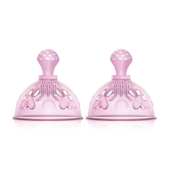 Вібратор у вигляді чаш для сосків BeYourLover з ротацією, рожевий Sex Aura