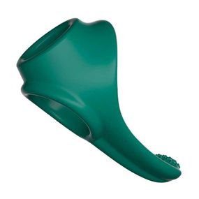 Двойное эрекционное кольцо со стимуляцией промежности - Зеленый