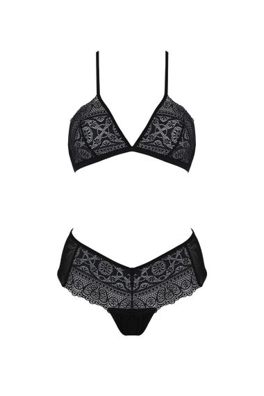 Комплект Passion KERRIA BIKINI black, XXL/XXXL, бралет і трусики-бікіні Sex Aura | Зображення 2