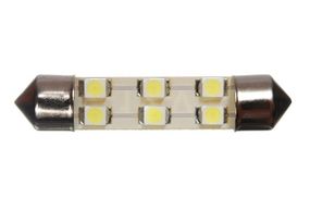 Світлодіодна софітна автолампа T10, 40-42mm, 6pcs 3528 (45 Lm) (6000К) Foton