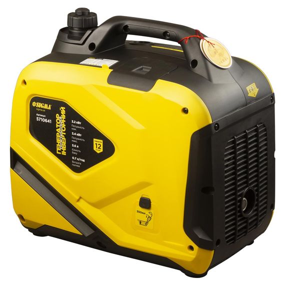 Генератор інверторний SIGMA 3.2/3.4 кВт, однофазний, ручний запуск (5710641) | Зображення 4