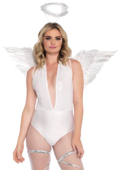 Аксессуар Leg Avenue Angel Accessory Kit One Size Белый | Зображення 5