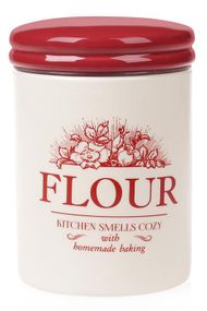 Банка керамічна "Англійська Шипшина FLOUR" 630мл для сипучих продуктів