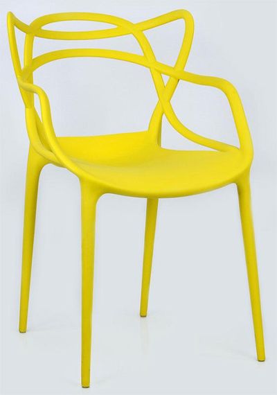 Крісло Masters Chair жовтий пластик PP, дизайн Philippe Starck | Зображення 4