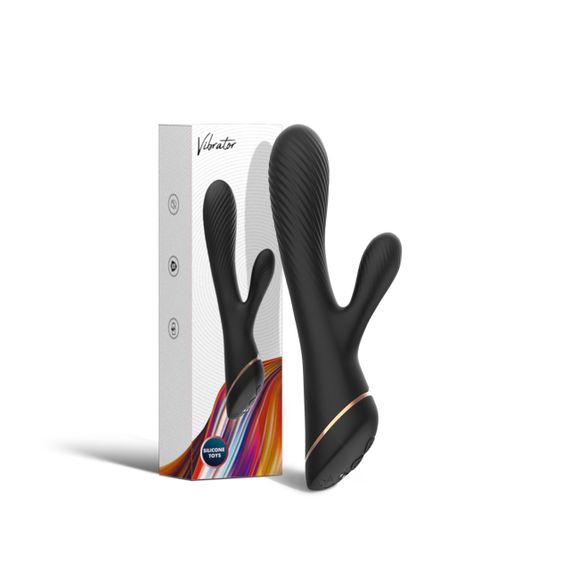 Вібратор Hare Black, 9 vibration functions Sex Aura | Зображення 3