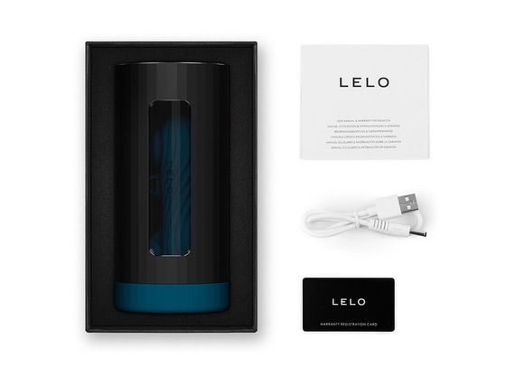 Смарт-мастурбатор LELO F1S V3 XL Teal, увеличенный, 2 мотора, 8 режимов, стимуляция звуковыми волнами | Зображення 2