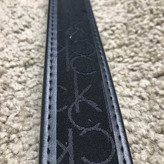 Пояс Calvin Klein Coated Canvas Flat Black | Зображення 3