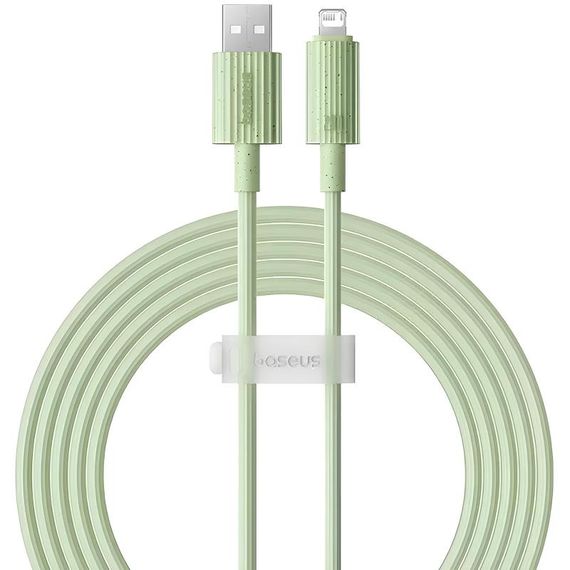 Дата кабель Baseus Habitat Series Fast Charging USB to Lightning 2.4A (1m) (P10360200421-0) Natural Green