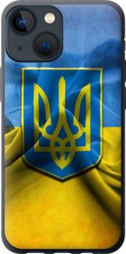Чехол на iPhone 13 Mini Флаг и герб Украины 1 "375u-2373-17620"