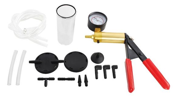 Ручной вакуумный насос Xtrobb 8743 с манометром для прокачки и вакуума | Зображення 3