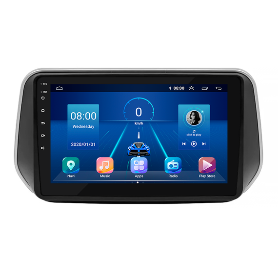 Штатна магнітола Lesko для Hyundai Santa Fe IV 2018-2021 екран 10" 2/32Gb/ 4G/ Wi-Fi Premium GPS Android