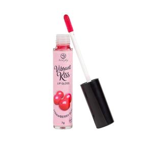 Блеск для губ с эффектом вибрации - Secret Play Strawberry Gum Lip Gloss Vibrant Kiss sexstyle
