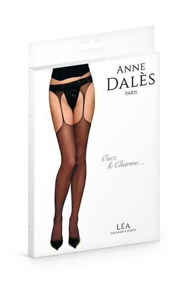 Панчохи з поясом Anne De Ales LEA T2 Black, відмінно для pinup стилю | Зображення 2
