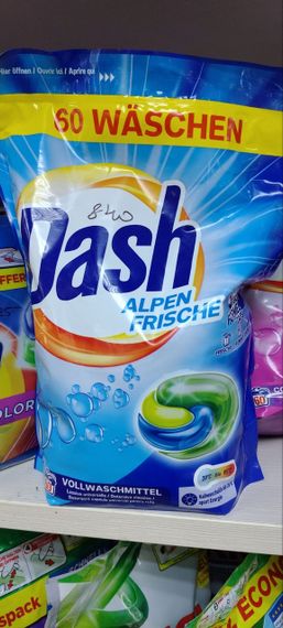 Капсулы для стирки DASH Alpen Frische (60 капсул) Универсальный | Зображення 1