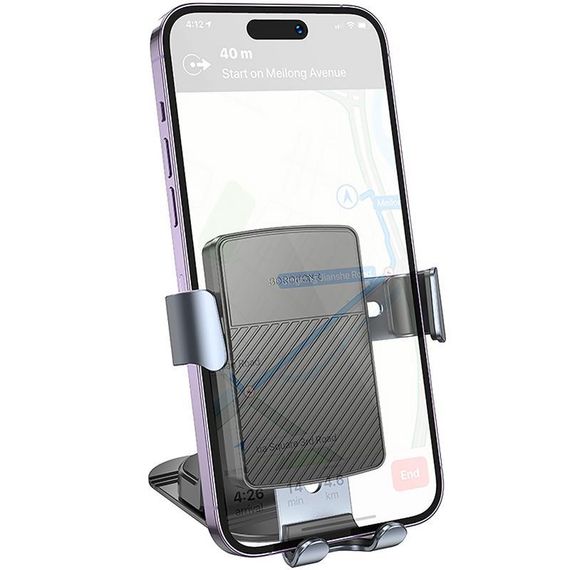 Автотримач Borofone BH119 Refined (center console) Black / Metal gray | Зображення 2