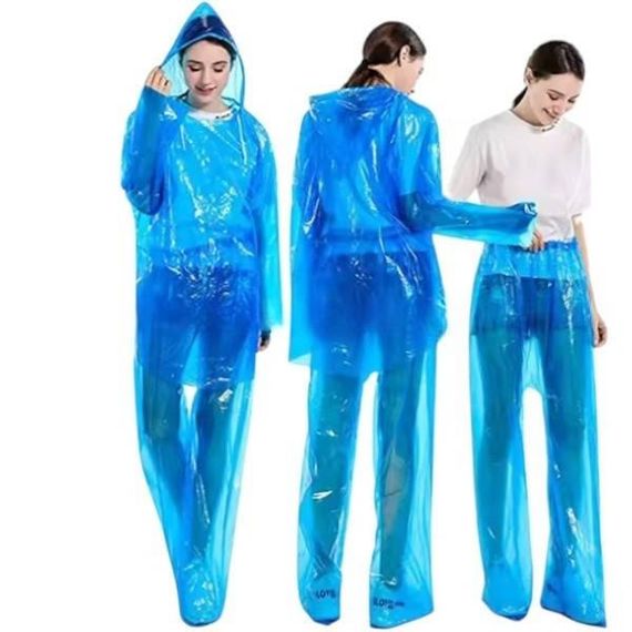 Дощовик костюм плащ та штани Raincoat set AH -146 Блакитний
