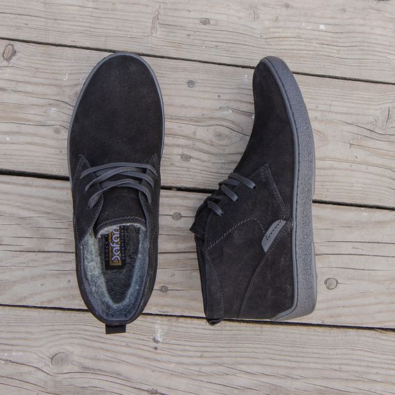 Качественные замшевые ботинки для мужчин на меху | Зображення 2