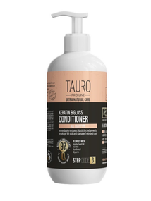Кератиновий кондиціонер для шерсті собак та котів TAURO PRO LINE Ultra Natural Care Keratin & Gloss Conditioner, 400 мл