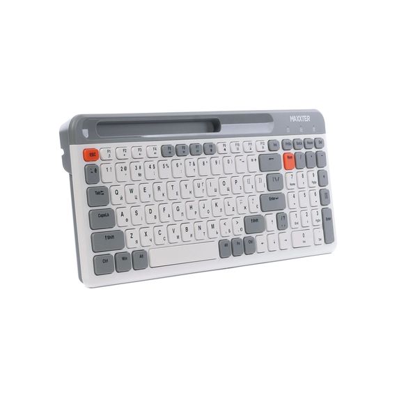 Клавіатура Maxxter KBW-02G-UA Wireless Grey (KBW-02G-UA) | Зображення 2
