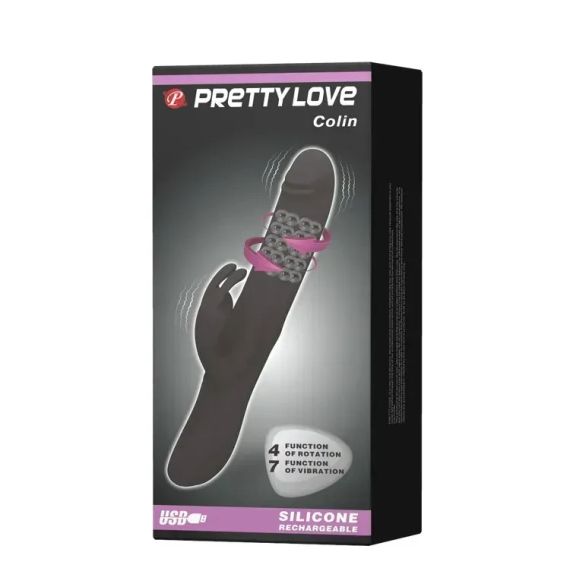 Вібратор PRETTY LOVE COLIN, USB, 7 vibration, 4 rotation Sex Aura | Зображення 9