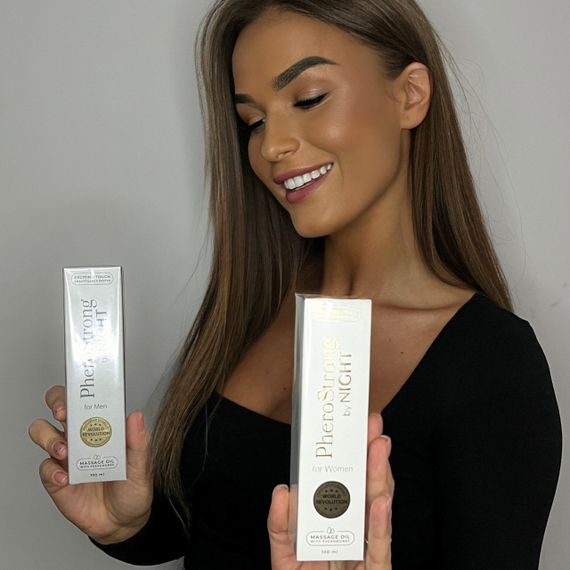 Массажное масло с феромонами для мужчин Pherostrong by Night, 100 мл Sex Aura | Зображення 4