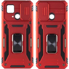 Ударопрочный чехол Camshield Army Ring для Xiaomi Redmi 10C Красный / Red
