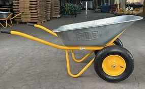 Тачка садово-строительная двухколесная 85л, 200кг, колеса пневмо 4х8'' СИЛА