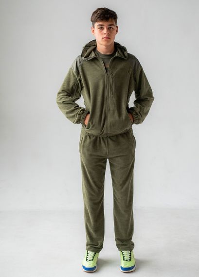 Чоловічий костюм штани і кофта з капюшоном (олива)