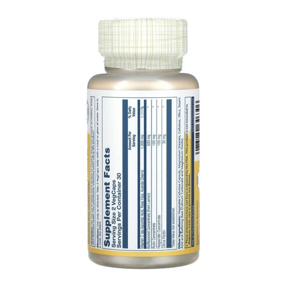 Вітамін С Solaray Super Bio Vitamin C 1000 мг 60 капсул | Зображення 1