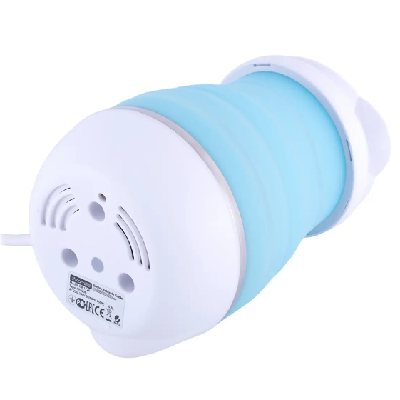 Електрочайник 0,8л 750W силікон (диск) блакитний/білий 1724 KAMILLE | Зображення 3