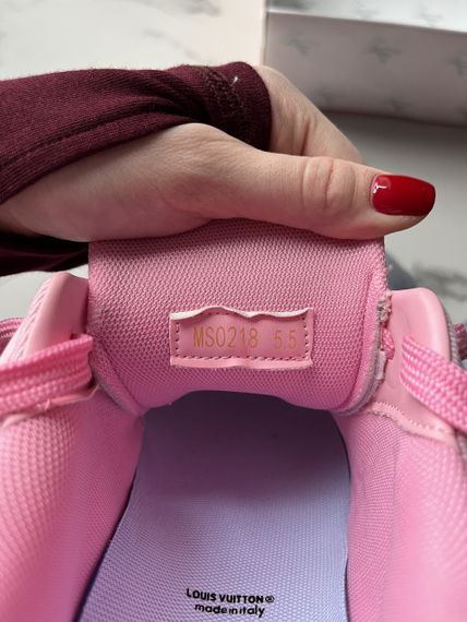 Кросівки Lou1is Vu1it1ton Trainer Triple Pink | Зображення 1