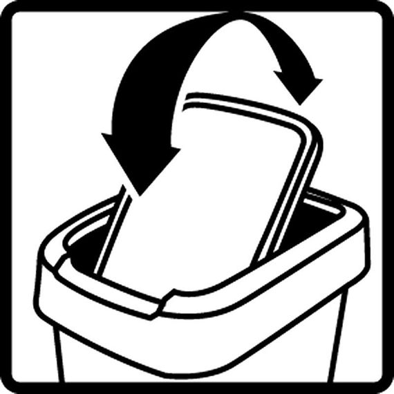 Контейнер для сміття Rotho (Рото) Art Twist 50 л (11677) Сріблястий | Зображення 5