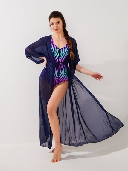 Туніка пляжна однотонна жіноча GENUA 6712 42 Синій shop (2000999462931)