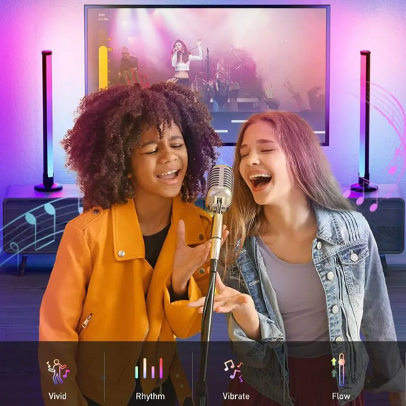 Светодиодные панели 25 см 2шт RGB с APP Smart от USB и пультом | Зображення 7