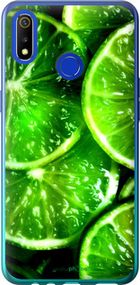 Чохол на Realme 3 Зелені часточки лимона "852u-1869-2448"