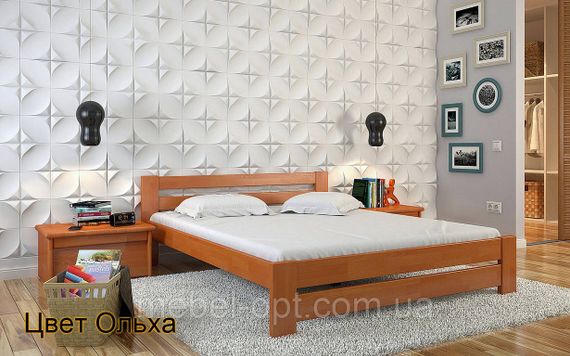 Деревянная кровать Симфония 90х190 см Arbor Drev двуспальная, 180х200 | Зображення 1
