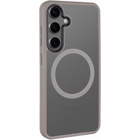 TPU+PC чохол Metal Buttons with MagSafe Colorful для Samsung Galaxy S24 Сірий / Grey