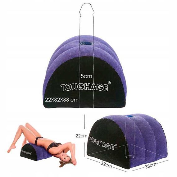 Надувная многофункциональная подушка для секса Urnight с отвестием для фаллоимитатора | Зображення 2