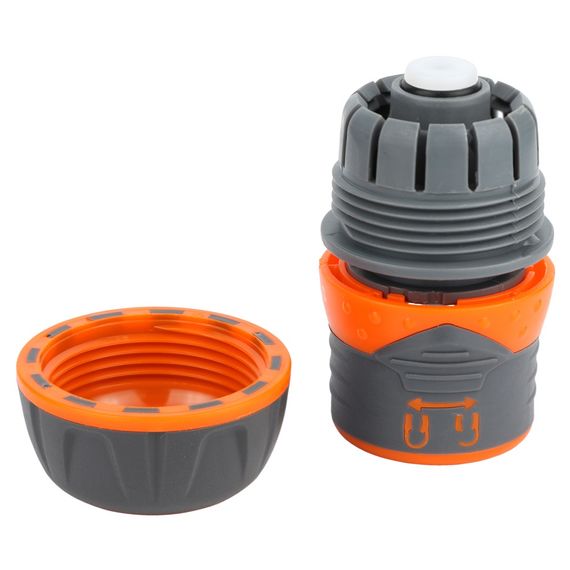 Конектор 1/2" Flora швидкознімний для шланга 3/4" аквастоп з замком (ABS+TPR) (5015454) | Зображення 5